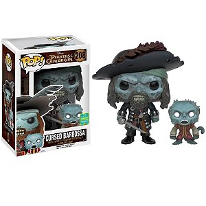 Funko Pop! Filme Piratas do Caribe Cursed Barbossa 208 Exclusivo