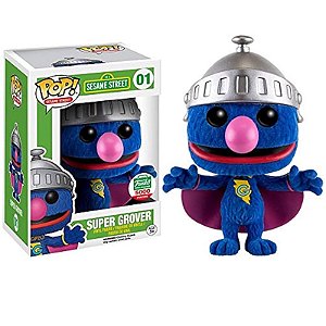 Funko Pop! Sesame Street Super Grover 01 Exclusivo Flocked