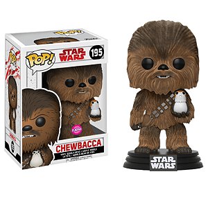 Funkoo Pop! Television Star Wars Chewbacca 195 Exclusivo Flocked