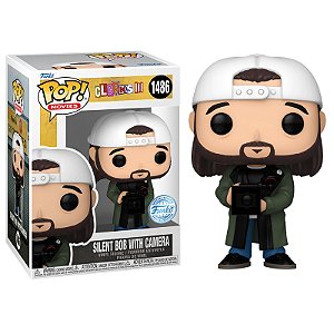 Funko Pop! Filmes Clerks III Silent Bob with camera 1486 Exclusivo
