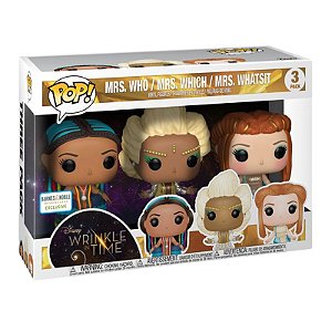 Funko Pop! Disney A Wrinkle in Time Mr.s Who Mrs. Which Mrs. Whatsit 3 Pack Exclusivo