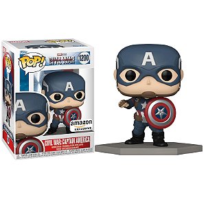 Funko Pop! Marvel Civil War Captain America 1200 Exclusivo