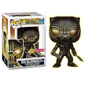 Funko Pop! Marvel Pantera Negra Black Panther Erik Killmonger 279 Exclusivo Glow