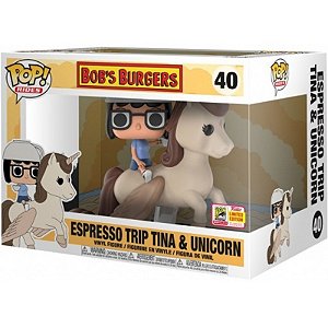 Funko Pop! Animation Bobs Burgers Espresso Trip Tina & Unicorn 40 Exclusivo
