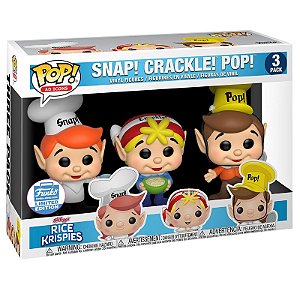 Funko Pop! Ad Icons Rice Krispies Snap! Crackle! Pop! 3 Pack Exclusivo