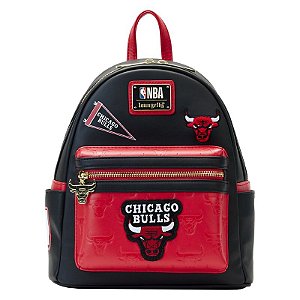 Loungefly Mini Backpack NBA Chicago Bulls Patch Icons