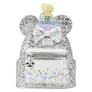 Loungefly Mini Backpack Disney aniversário do Mickey e seus amigos