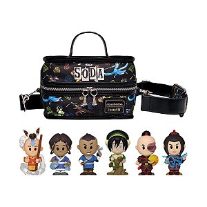 Loungefly Mini Backpack Vinyl Soda Avatar: A Lenda de Aang 6 Pack Exclusivo