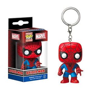 Funko Pop! Chaveiro Keychain Marvel The Amazing Spider Man Original - Moça  do Pop - Funko Pop é aqui!