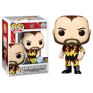 Funko Pop! WWE Bam Bam Bigelow 119 Exclusivo Glow