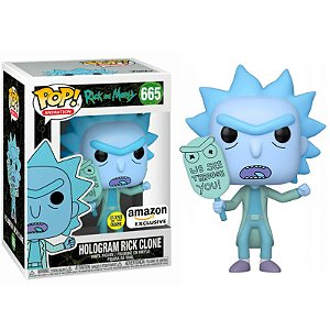 Funko Pop! Animation Rick And Morty Hologram Rick Clone 665 Exclusivo Glow