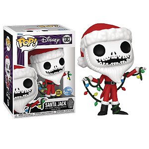 Funko Pop! Disney The Nightmare Before Christmas Santa Jack 1383 Exclusivo Glow