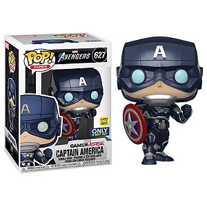 Funko Pop! Games Avengers Captain America 627 Exclusivo Glow