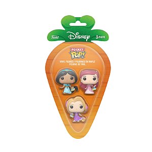 Funko Pop! Pocket Carrot Disney Ariel, Rapunzel, Jasmine 3 Pack