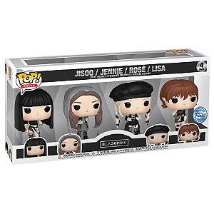 Funko Pop! Rocks BLACKPINK Jisoo Jennie Rose Lisa 4 Pack Exclusivo