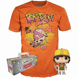 Funko Pop! Television Stranger Things Box Camiseta + Dustin 828 Exclusivo