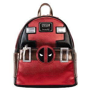 Loungefly Mini Backpack Marvel Metálica Deadpool