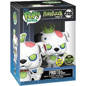 Funko Pop! Digital NFT Funkoween Proto As Zombie 228 Exclusivo Glow