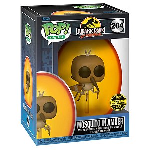 Funko Pop! Digital NFT Filme Jurassic Park Mosquito In Amber 204 Exclusivo