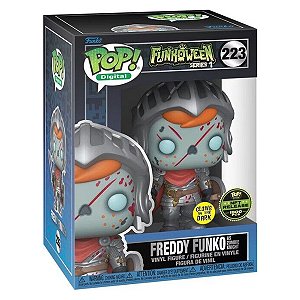 Funko Pop! Digital NFT Funkoween Freddy Funko As Zombie Knight 223 Exclusivo Glow
