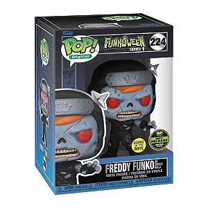 Funko Pop! Digital NFT Funkoloween Freddy Funko As Zombie 224 Exclusivo Glow