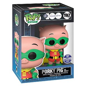 Funko Pop! Digital NFT WB Porky Pig As Robin 197 Exclusivo
