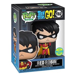 Funko Pop! Digital NFT Animation Teen Titans Go! Red Robin 137 Exclusivo