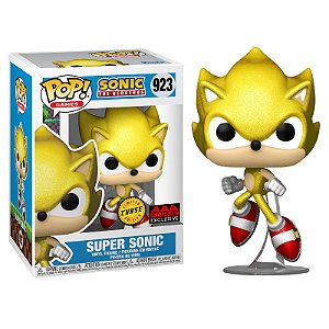 Funko Pop! Games Sonic the Hedgehog Super Sonic 923 Exclusivo Chase