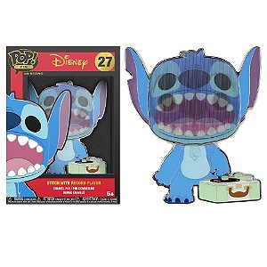 Funko Pop Pin! Disney Lilo & Stitch Stitch With Record Player 27