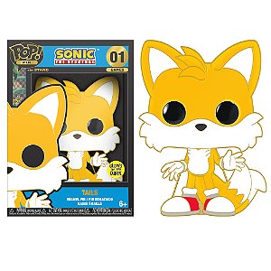 Funko Pop Pin! Games Sonic The Hedgehog Tails 01 Exclusivo Glow