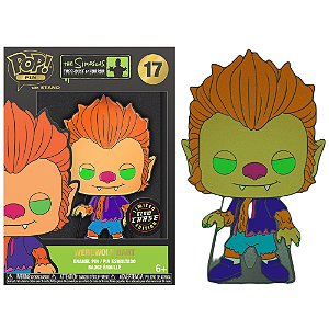 Funko Pop Pin! Animation The Simpsons Werewolf Bart 17 Exclusivo Chase
