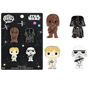 Funko Pop Pin! Television Star Wars 4 Pack