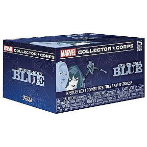 Funko Pop! Marvel Collector Corps Spider Man Blue 5 Pcs Exclusivo