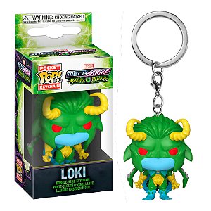 Funko Pop! Keychain Chaveiro Marvel Monster Hunters Loki