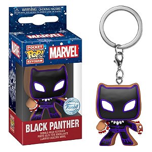 Funko Pop! Keychain Chaveiro Marvel Pantera Negra Black Panther Exclusivo