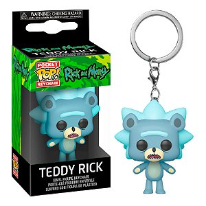 Funko Pop! Keychain Chaveiro Animation Rick And Morty Teddy Rick