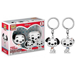 Funko Pop! Keychain Chaveiro Disney Pongo & Perdita 2 Pack