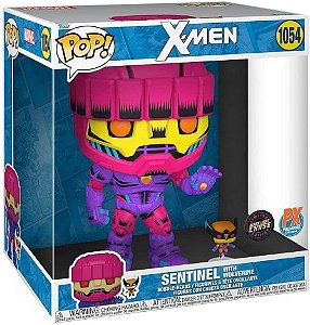 Funko Pop! Marvel X-Men Sentinel With Wolverine 1054 Exclusivo Chase 10 Polegadas