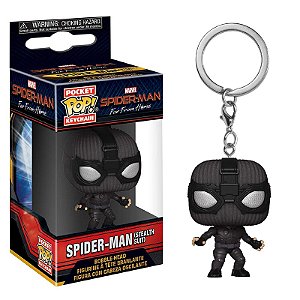 Funko Pop! Keychain Chaveiro Filme Spider Man Far From Home Spider Man Stealth Suit