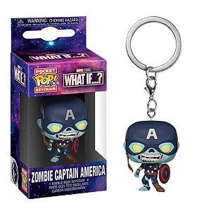 Funko Pop! Keychain Chaveiro Marvel What If Zombie Captain America