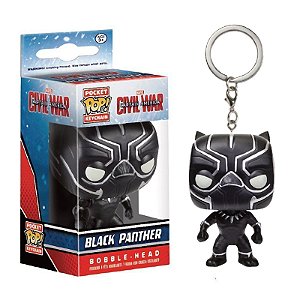 Funko Pop! Keychain Chaveiro Marvel Civil War Black Panther