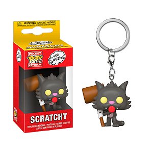 Funko Pop! Keychain Chaveiro The Simpsons Scratchy