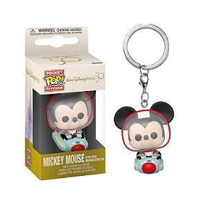 Funko Pop! Keychain Chaveiro Walt Disney World 50 Mickey Mouse At The Space Mountain Attraction
