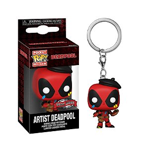 Funko Pop! Keychain Chaveiro Marvel Artist Deadpool Exclusivo