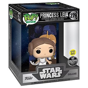 Funko Pop! Digital NFT Television Star Wars Princess Leia 279 Exclusivo Glow