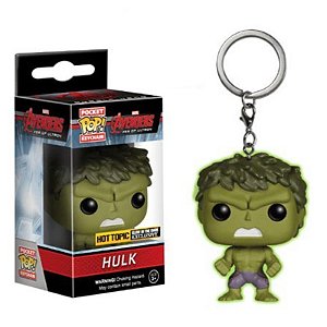 Funko Pop! Keychain Chaveiro Marvel Hulk Exclusivo Glow