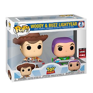 Funko Pop! Disney Toy Story Woody & Buzz Lightyear 2 Pack Exclusivo