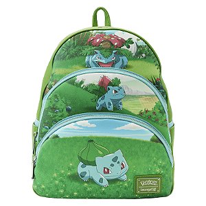 Loungefly Mini Backpack Pokémon Bulbasaur Evolutions Triple Pocket