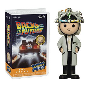 Funko Pop! Rewind VHS Filme Back to the Future Doc Brown Exclusivo Chase