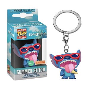 Funko Pop! Keychain Chaveiro Lilo & Stitch Summer Stitch Exclusivo Scented